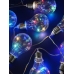 / Світлодіодна гірлянда-нитка Едісона прозорий дріт 75 LED Euro Led 2.5 м мульти