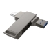 Флеш пам'ять USB 32 GB Hoco UD15 Clever Type-C+USB 3.2 сірий Флеш пам'ять USB 32 GB Hoco UD15 Clever Type-C+USB 3.2 сірий