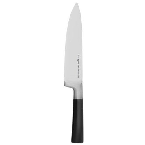 Шеф-ніж європейський кухонний 20 см Ringel RG-11011-4 Elegance нержавіюча сталь сріблястий з чорним