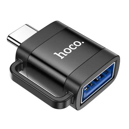 Перехідник Type-C M/USB F HOCO UA31C чорний