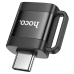 Перехідник Type-C M/USB F HOCO UA31C чорний