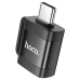 Перехідник Type-C M/USB F HOCO UA31C чорний