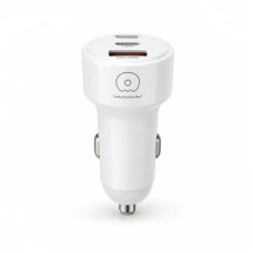 Автомобільний зарядний пристрій 2хType-C+USB WUW C244 55 W білий