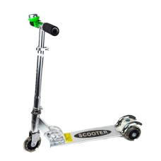 Самокат дитячий Scooter 3-колісний алюмінієвий сріблястий