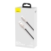 Кабель USB/Type-C 2 м Baseus Cafule Series Metal 66 Вт чорний зі сріблястим Кабель USB/Type-C 2 м Baseus Cafule Series Metal 66 Вт чорний зі сріблястим