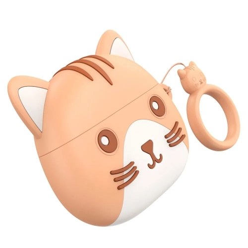 Навушники бездротові вкладки Hoco EW46 Khaki Cat Bluetooth бежевий