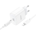 Зарядний пристрій з кабелем Type-C/Apple Lightning 1 м HOCO C76A Pro Majestic 30 W 12 V 2.5 A білий Зарядний пристрій з кабелем Type-C/Apple Lightning 1 м HOCO C76A Pro Majestic 30 W 12 V 2.5 A білий