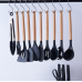 / Набір ножів та кухонного приладдя BeiBei Kitchenware Set з 19 предметів на підставці, чорний із золотистим New / Набір ножів та кухонного приладдя BeiBei Kitchenware Set з 19 предметів на підставці, чорний із золотистим New