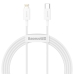 Кабель Type-C/Apple Lightning 1.5 м Baseus Superior 20 Вт білий