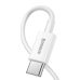 Кабель Type-C/Apple Lightning 1.5 м Baseus Superior 20 Вт білий