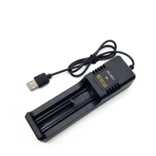 Зарядний пристрій USB 1х10440-26650 MS-5D81X 1000 mA 4.2 В чорний