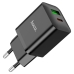 Зарядний блок живлення USB+Type-C HOCO N28 Founder 20 W 12 V 1.67 A чорний