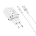 Зарядний пристрій з кабелем USB/Type-C 1 м BOROFONE ВА36А 18 W 9 V 2 А білий
