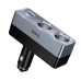 Автомобільний зарядний пристрій USB+Type-C HOCO Z65B Smart з прикурювачами 240 W чорний з сірим