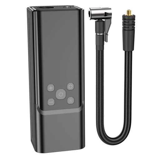 Автомобільний насос HOCO ZP7 Maddy portable smart air pump(5000mAh) Black new