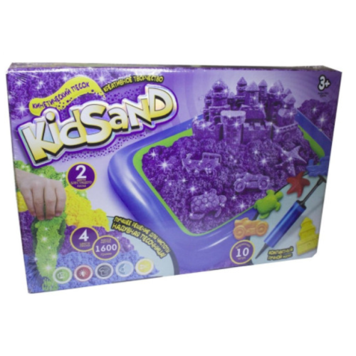 / Кінетичний пісок"KidSand" 1600г+пісочниця KS-02-01U