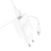 Зарядний пристрій з кабелем Type-C/Apple Lightning 1 м BOROFONE BA21A Pro Long 20 W 12 V 1.67 А білий Зарядний пристрій з кабелем Type-C/Apple Lightning 1 м BOROFONE BA21A Pro Long 20 W 12 V 1.67 А білий