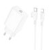 Зарядний пристрій з кабелем Type-C/Apple Lightning 1 м BOROFONE BA21A Pro Long 20 W 12 V 1.67 А білий Зарядний пристрій з кабелем Type-C/Apple Lightning 1 м BOROFONE BA21A Pro Long 20 W 12 V 1.67 А білий