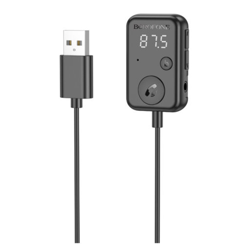 Bluetooth-ресивер BOROFONE BC49 June car USB AUX MicroSD чорний