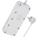 Мережевий фільтр-подовжувач 4 розетки HOCO AC21 Sunlight 3хUSB/Type C 10 А 3 м чорний Мережевий фільтр-подовжувач 4 розетки HOCO AC21 Sunlight 3хUSB/Type C 10 А 3 м чорний