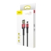 Кабель USB/Apple Lightning 1 м Baseus Special Edition 2.4 А чорний з червоним Кабель USB/Apple Lightning 1 м Baseus Special Edition 2.4 А чорний з червоним