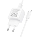 Зарядний пристрій з кабелем 2хUSB/Type-C 1 м HOCO CS51A Surplus 12 W 5 V 2.4 A білий Зарядний пристрій з кабелем 2хUSB/Type-C 1 м HOCO CS51A Surplus 12 W 5 V 2.4 A білий