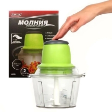 / Блендер подрібнювач з чашею Блискавка Leomax 300Вт, 1.8л з двухярузним лезом, чоппер, міксер