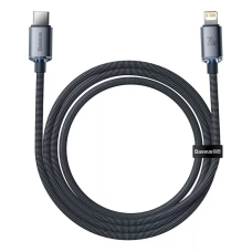 Кабель Type-C/Apple Lightning 2 м Baseus Crystal Shine Series 20 Вт чорний