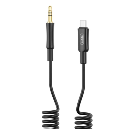 Аудіокабель Type-C/3.5 мм AUX 1 м XO NB-R255B чорний