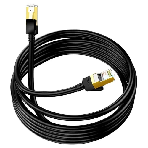Мережевий кабель патч-корд RJ-45/RJ-45 3 м HOCO US02 Level Cat 6 чорний