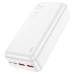 Універсальна мобільна батарея 30000 mAh Hoco J101B Astute 22.5 W повербанк білий Універсальна мобільна батарея 30000 mAh Hoco J101B Astute 22.5 W повербанк білий