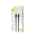 Кабель Type-C/Type-C 2 м Baseus Cafule 100 Вт 5 А чорний з червоним Кабель Type-C/Type-C 2 м Baseus Cafule 100 Вт 5 А чорний з червоним