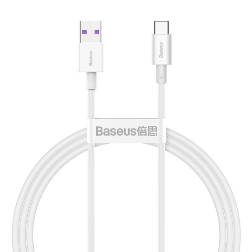 Кабель USB/Type-C 1 м Baseus Superior 66 Вт білий