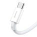 Кабель USB/Type-C 1 м Baseus Superior 66 Вт білий