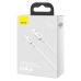 Кабель USB/Type-C 1 м Baseus Superior 66 Вт білий