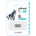 Флеш пам'ять USB 8 GВ Wibrand Lynx USB 2.0 сріблястий