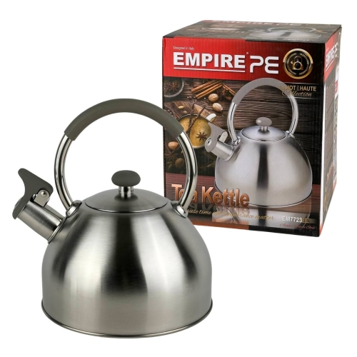Чайник для плити Empire EM-7723 Граф нержавіюча сталь 2.5 л сріблястий