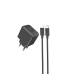 Зарядний пристрій з кабелем Type-C/Apple Lightning 1 м HOCO CS13A Ocean 20 W 12 V 1.67 A чорний Зарядний пристрій з кабелем Type-C/Apple Lightning 1 м HOCO CS13A Ocean 20 W 12 V 1.67 A чорний