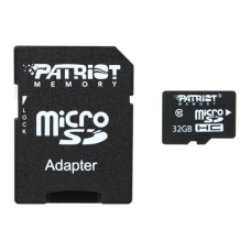 Карта пам'яті 32 GВ Patriot LX Series MicroSDHC UHS-1 Class 10 з адаптером чорний