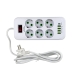 Мережевий фільтр-подовжувач 6 розеток D6 4хUSB/Type C 10 А 3 м білий Мережевий фільтр-подовжувач 6 розеток D6 4хUSB/Type C 10 А 3 м білий