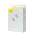 Кабель Type-C/Apple Lightning 1.2 м Baseus Crystal Shine Series 20 Вт блакитний