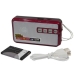 / Радіоприймач міні NS-001BT FM RADIO TF/USB/miniUSB  + ліхтарик  11 - 6 см