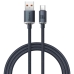 Кабель USB/Type-C 1.2 м Baseus Crystal Shine 100 Вт чорний