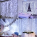 / Світлодіодна гірлянда-завіса прозорий дріт 3 м х 2.5 м Magic Lights 200 LED білий