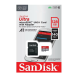 Карта пам'яті 128 GB San Disk Ultra MicroSDXC UHS-1 Class 10 A1 з адаптером червоний з сірим Карта пам'яті 128 GB San Disk Ultra MicroSDXC UHS-1 Class 10 A1 з адаптером червоний з сірим