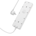 Мережевий фільтр-подовжувач 5 розеток HOCO AC14A Rico 3хUSB/Type C 10 А 1.5 м білий