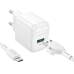 Зарядний пристрій з кабелем USB/microUSB 1 м BOROFONE BAS42A Potential 18 W 9 V 2 А білий