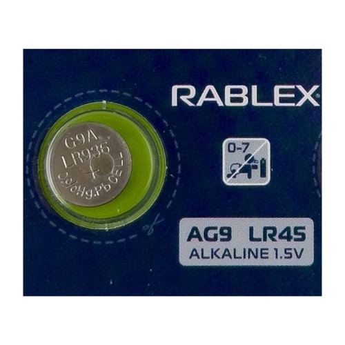 Батарейка кругла (таблетка) Rablex AG9 LR45 лужна