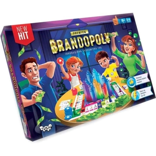 Настільна гра Danko Toys 07-89 Брендополія 2-4 гравці для дітей та дорослих