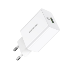Зарядний блок живлення USB BOROFONE BA21A Long 18 W 9 V 2 A білий